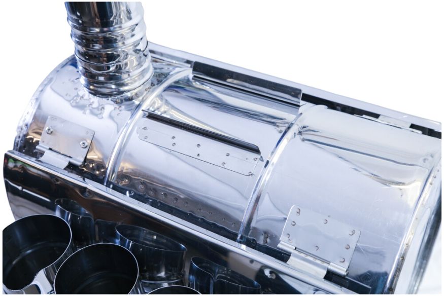 Печь походная Век Вепрь-1 с шарнирным экраном