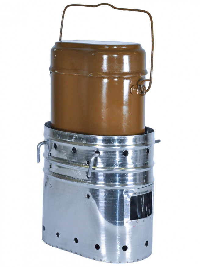 Печка щепочница Век под армейский котелок