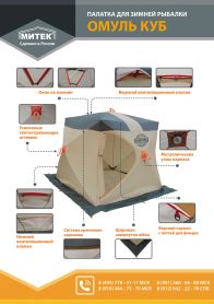 Омуль Куб-1 (однослойная) палатка