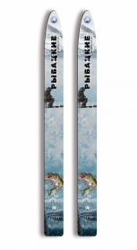 Лыжи РЫБАЦКИЕ, дерево, длина 125 см, ширина 110 мм