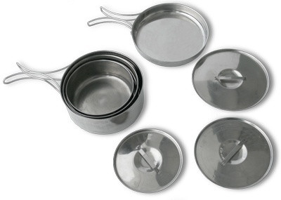 Набор круглых котелков - 3 шт. (0,6; 1,0; 1,2 л.) - Три друга и подруга