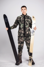 Лыжи Лесные, дерево-пластик, длина 155 см, ширина 11 см