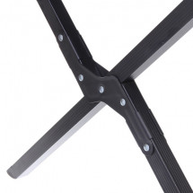 Стол кемпинговый складной, 114*59*43 см, цвет: чёрный, каркас алюминий