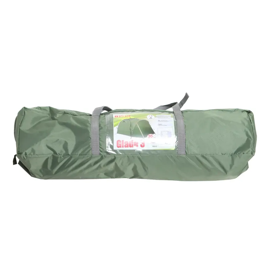 Быстросборная палатка Glade 3 зеленая, BTrace 