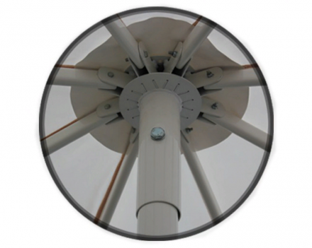 Зонт круглый (d=4м, 8 спиц) сталь, с воланом