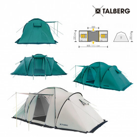 Палатка кемпинговая Talberg Base 6 SAHARA