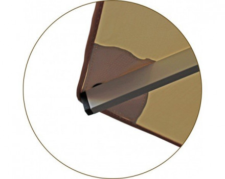 Зонт стальной с воланом 2.5х2.5 (8 спиц)  Митек