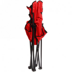 Кресло складное с подлокотниками до 120кг Комфорт 54*54*94см винное